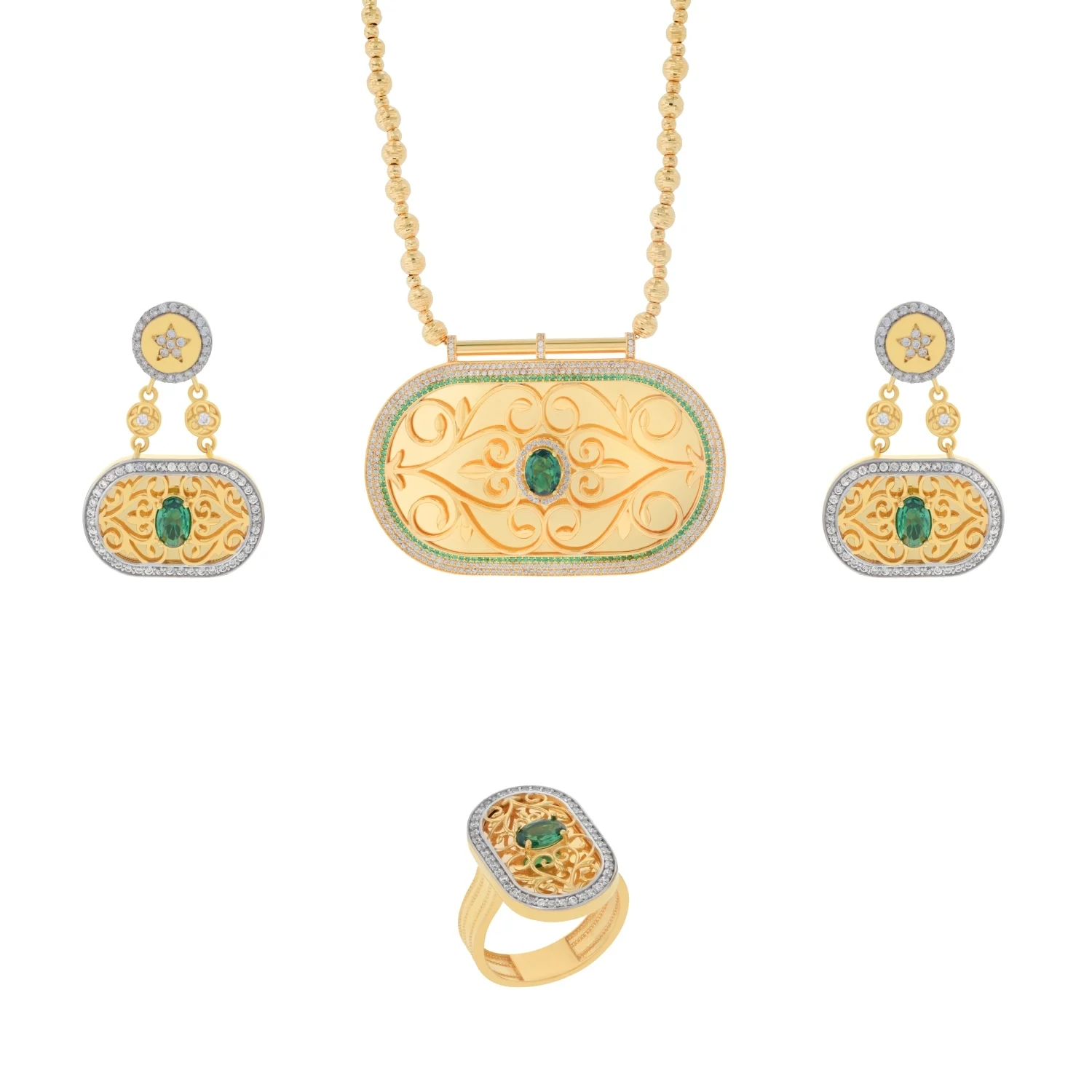 21K Traditional Gold Set