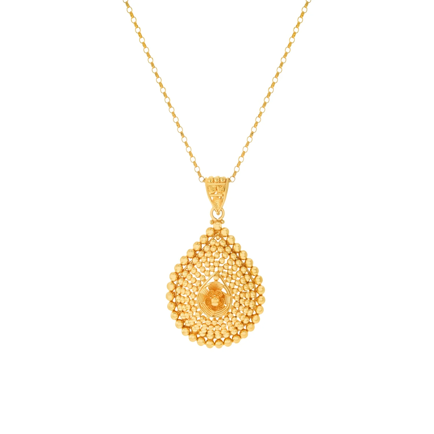 21K Gold Pendant Set