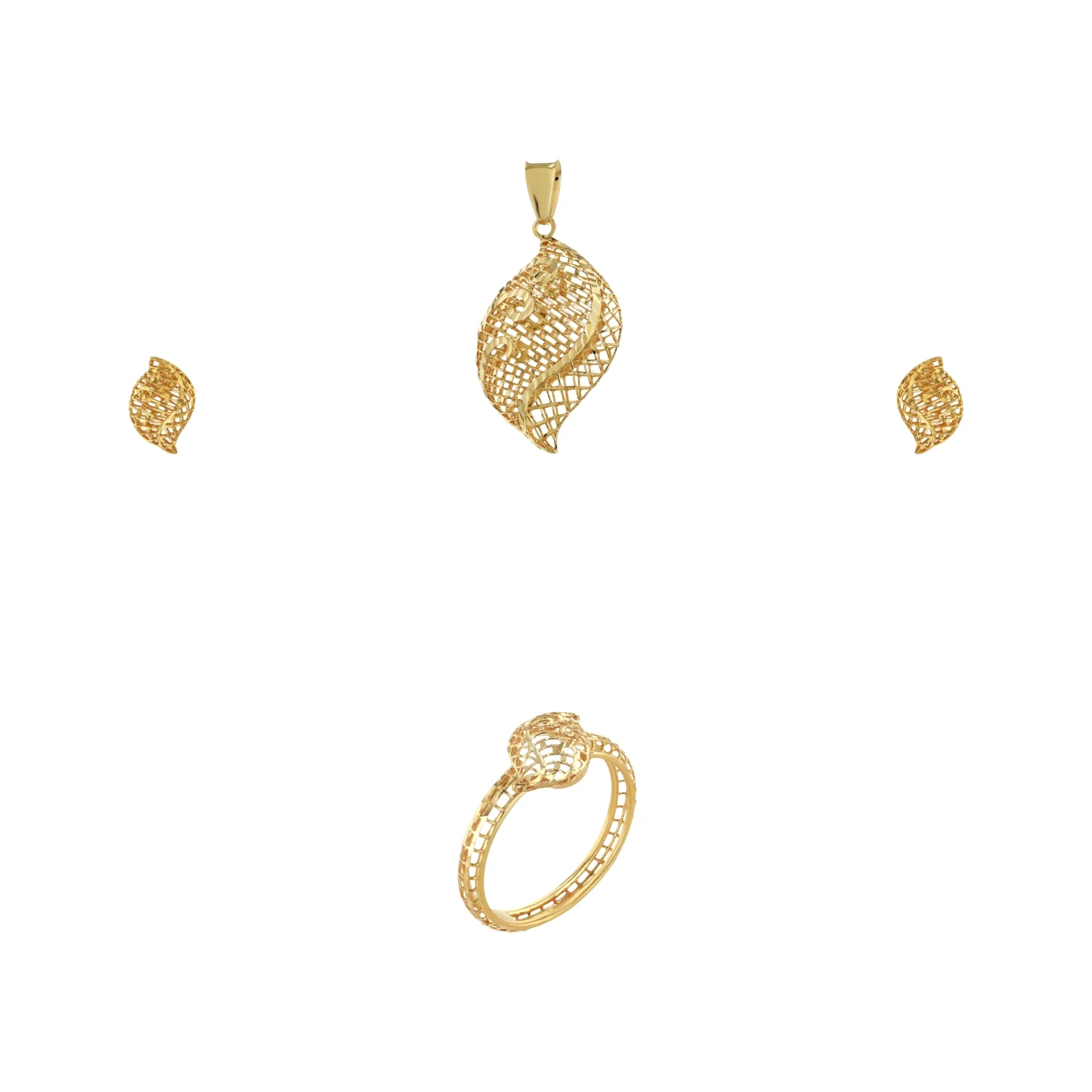 21K Kids' Gold Pendant Set