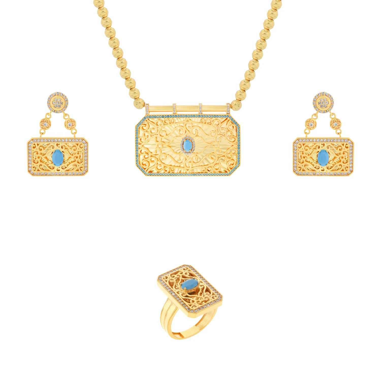 21K Traditional Gold Set