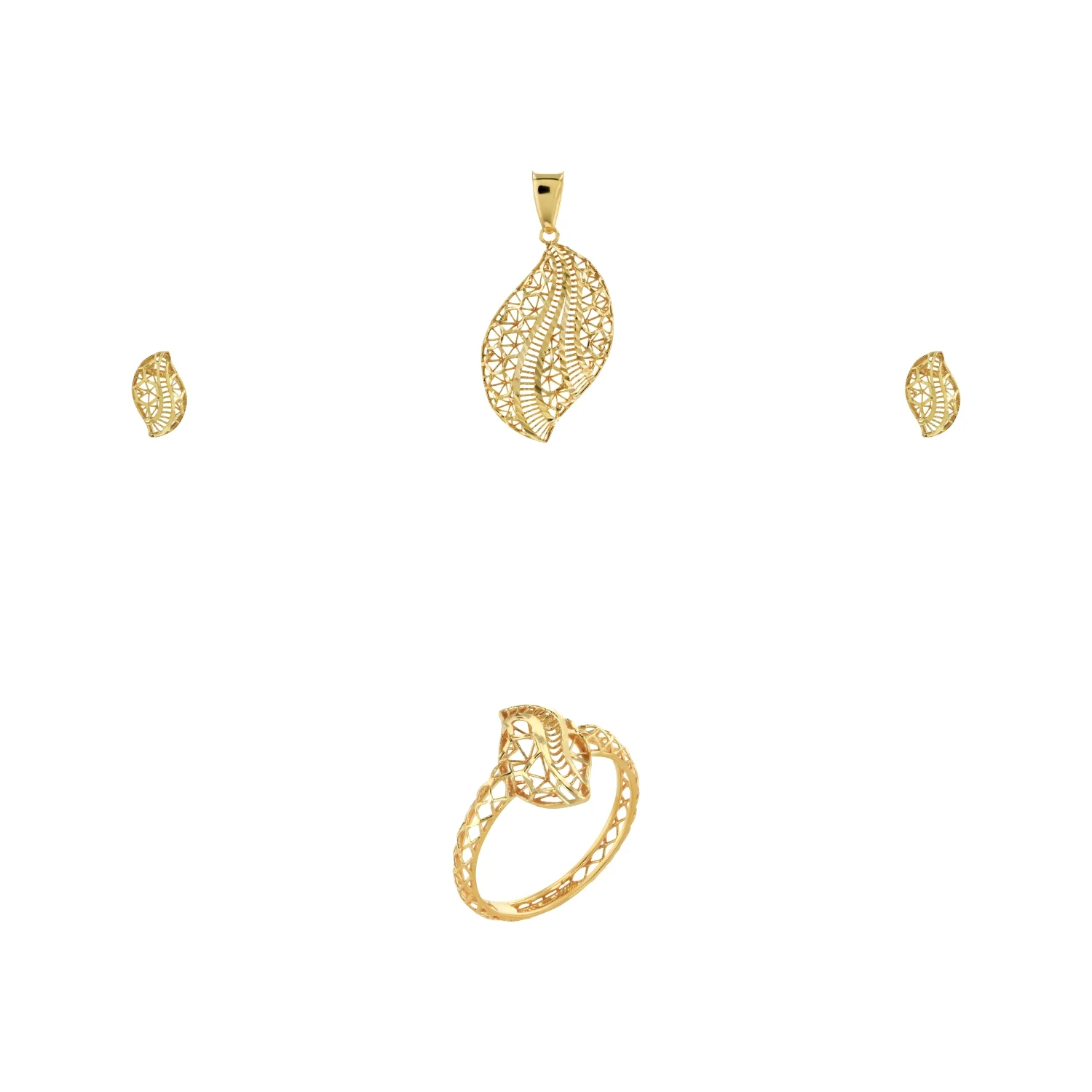 21K Gold Pendant Set