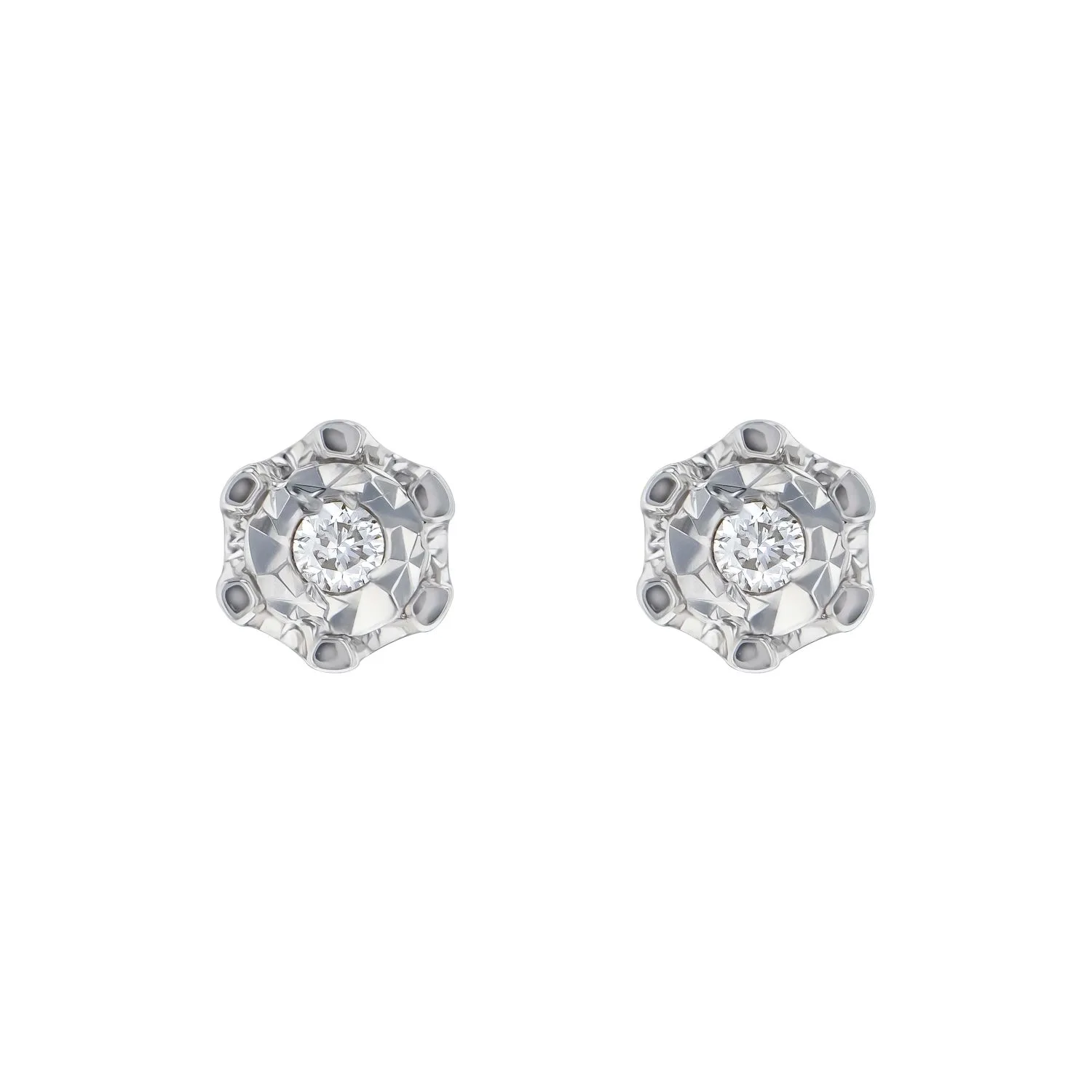 0.04CT Diamond Earring