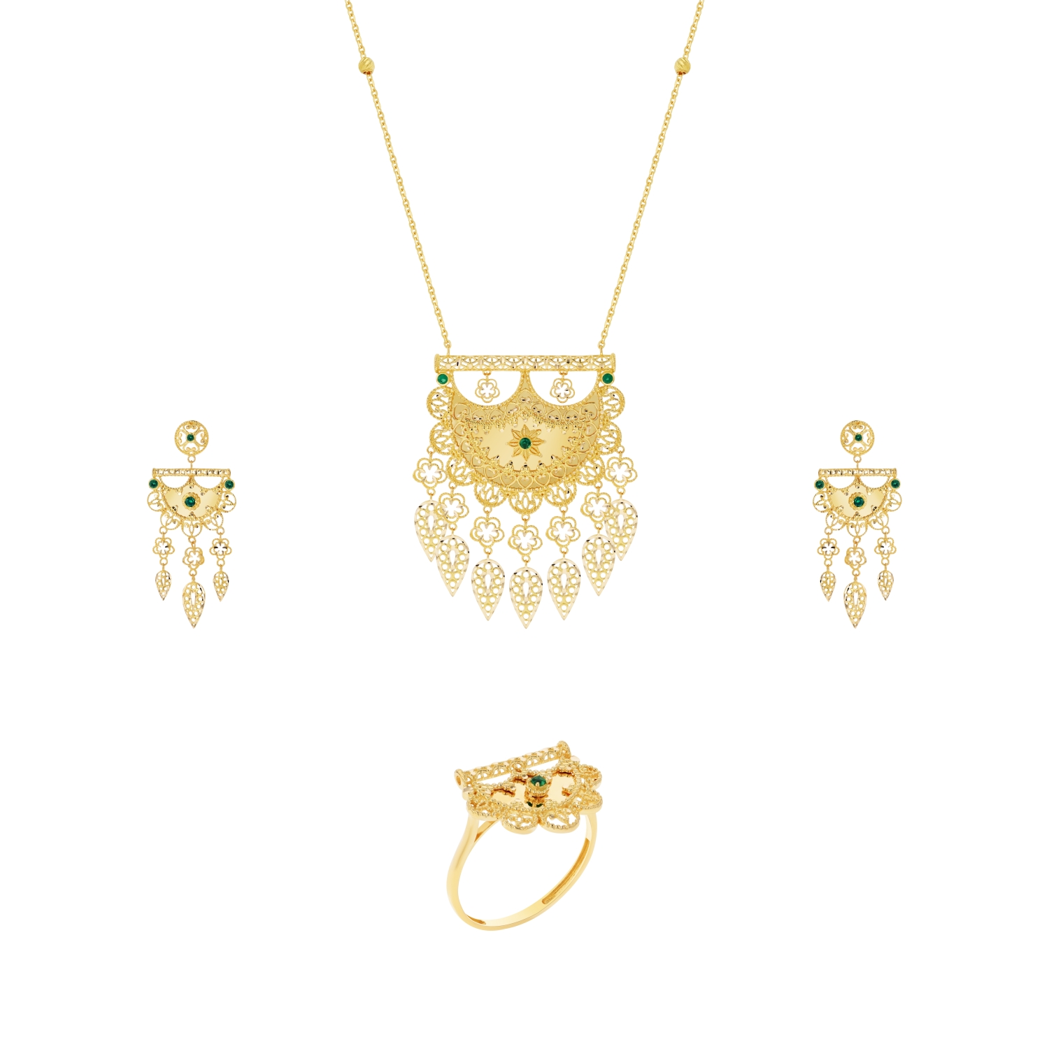 21K Traditional Gold Set - Al Romaizan