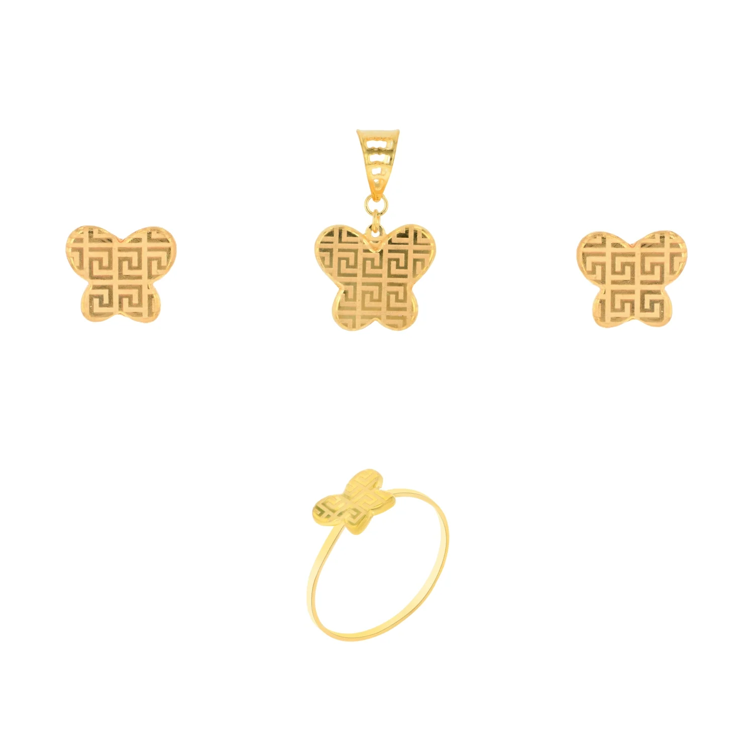 21K Gold Pendant Set