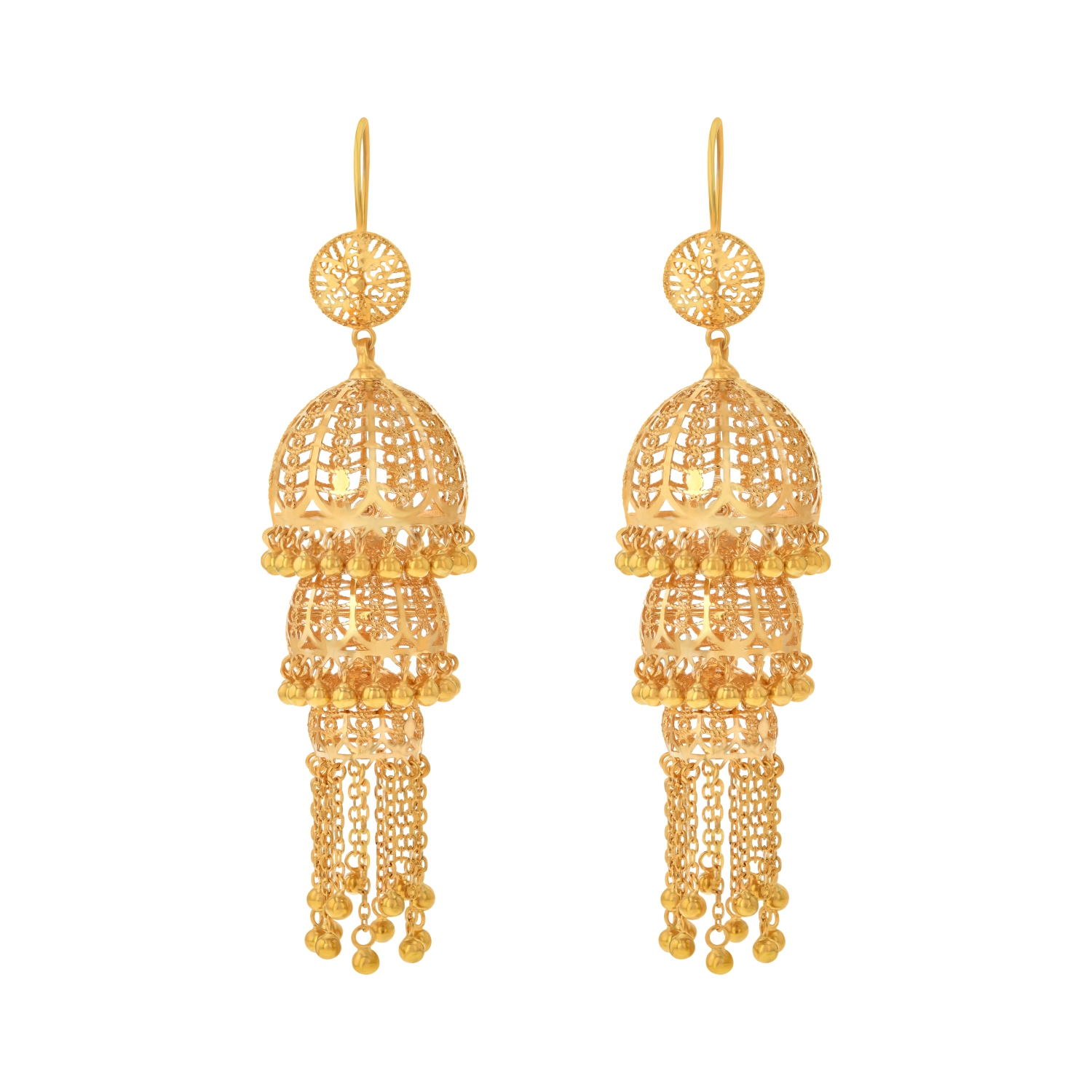 21K Traditional Gold Earring