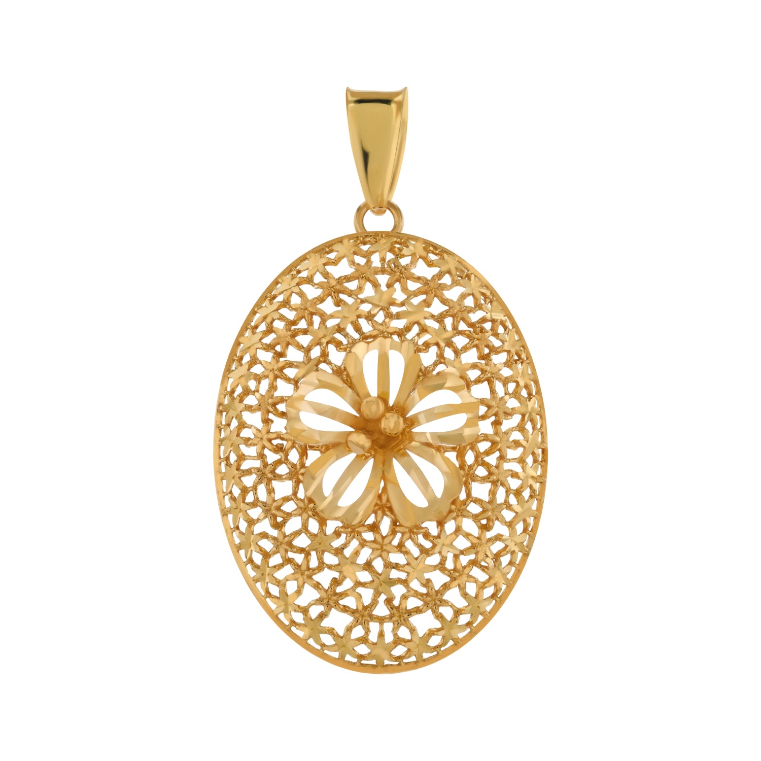 Gold 2024 locket pendant