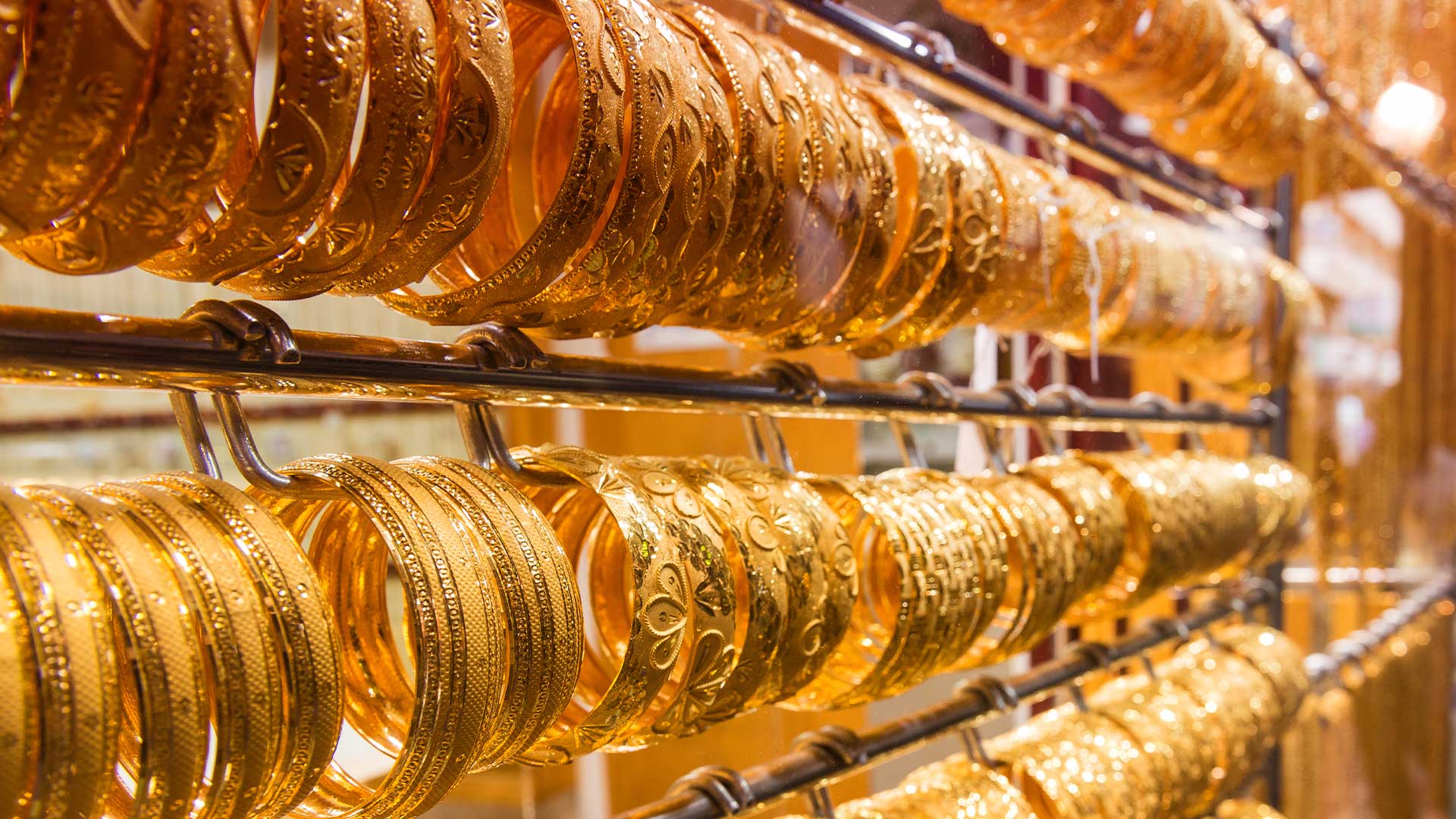 Top 5 countries with the highest demand for gold jewelry.