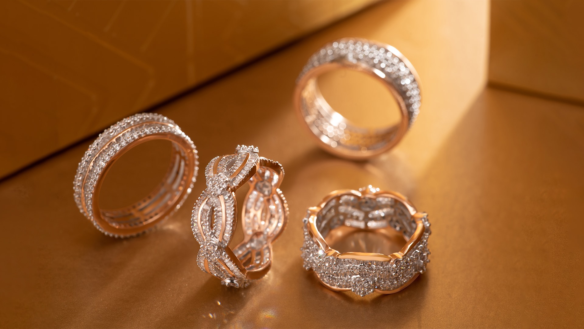 Buy Impon Daily Wear Gold Design Five Metal Tv Model Wedding Ring for Men