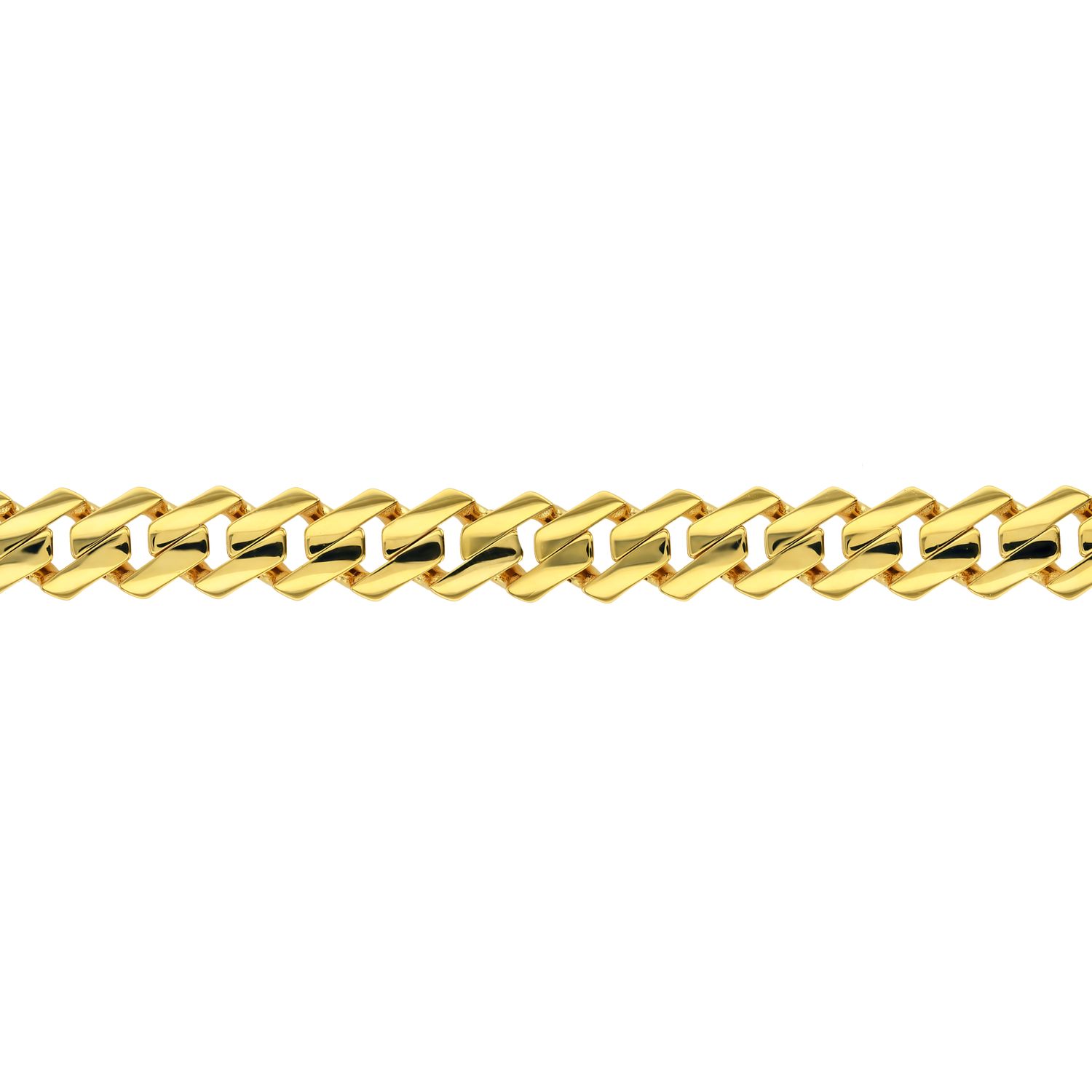 21K Edge Monaco Chain Gold Bracelet