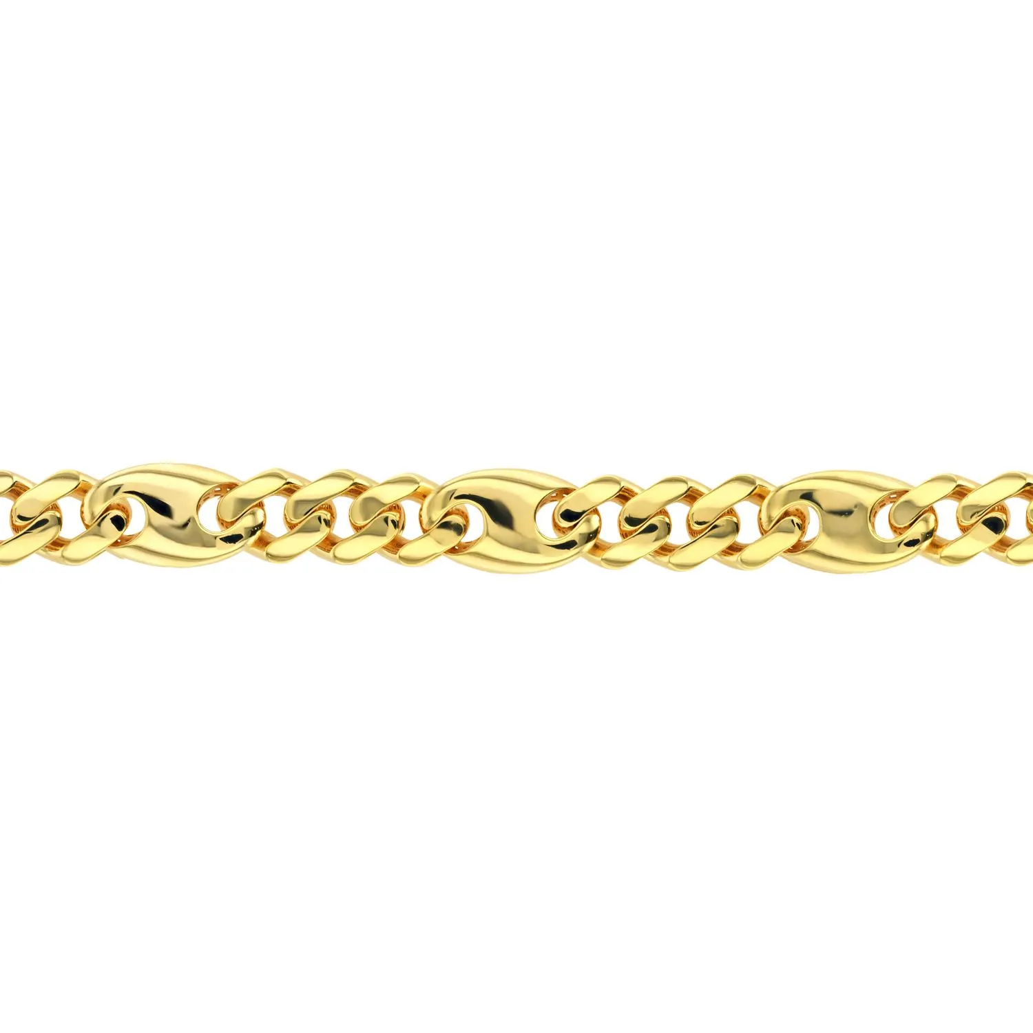 21K Luxe Monaco Chain Gold Set