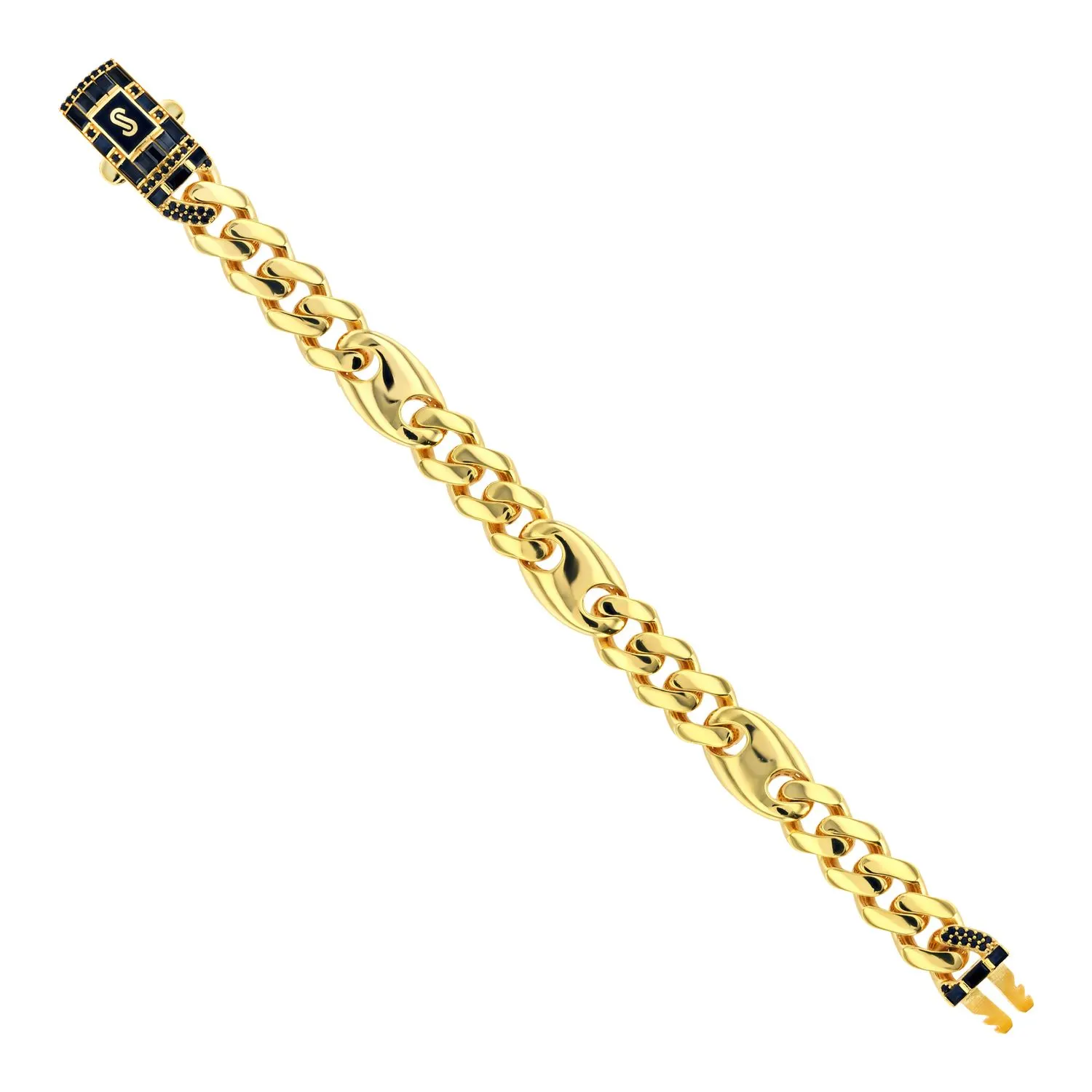 21K Luxe Monaco Chain Gold Set