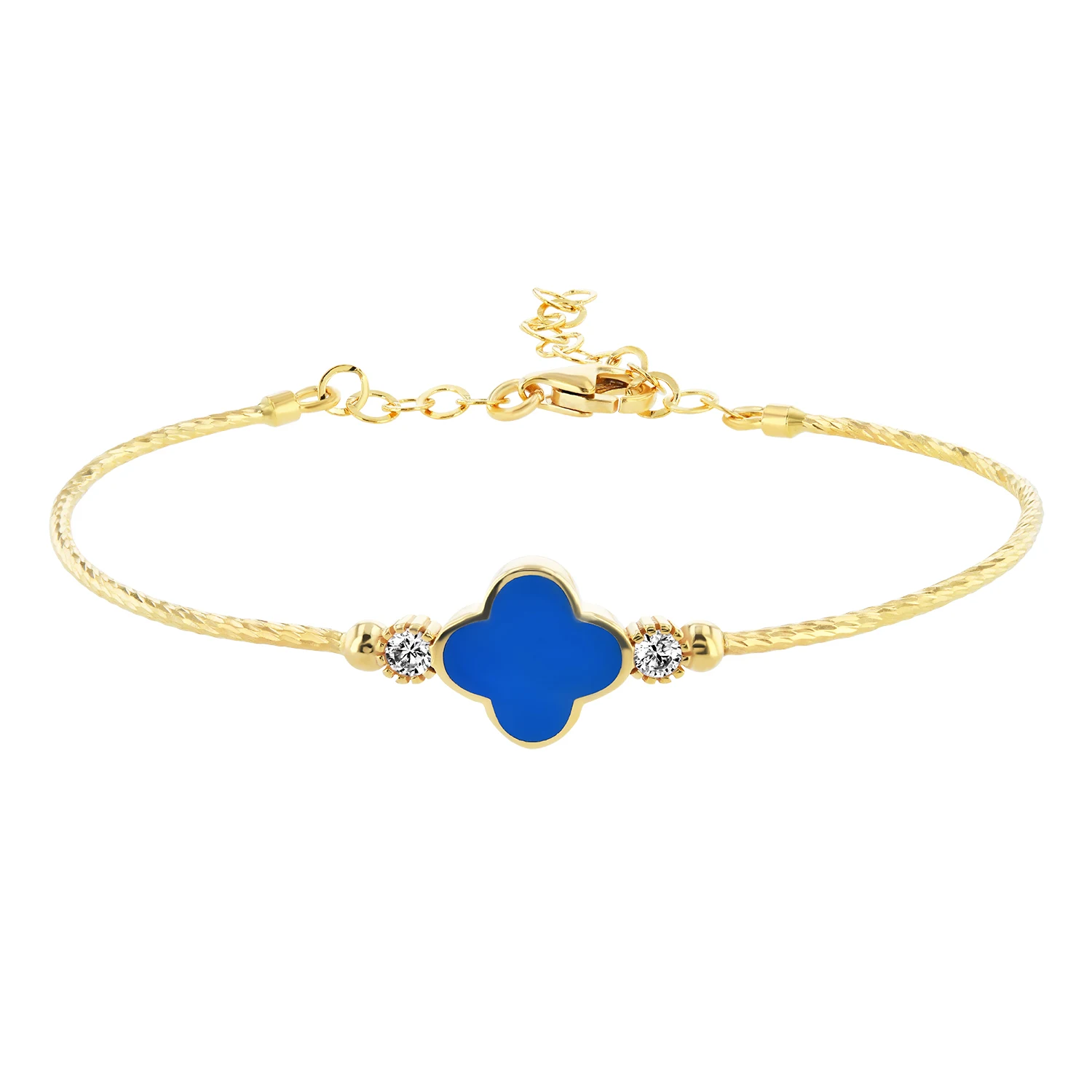 21K Gold Clover Kids Bracelet