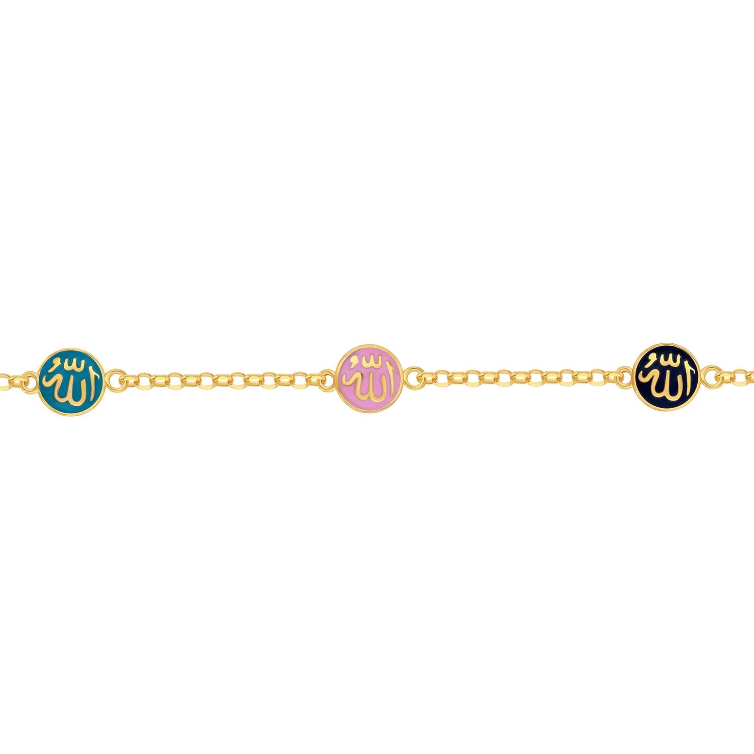 21K Gold  Allah Kids Bracelet