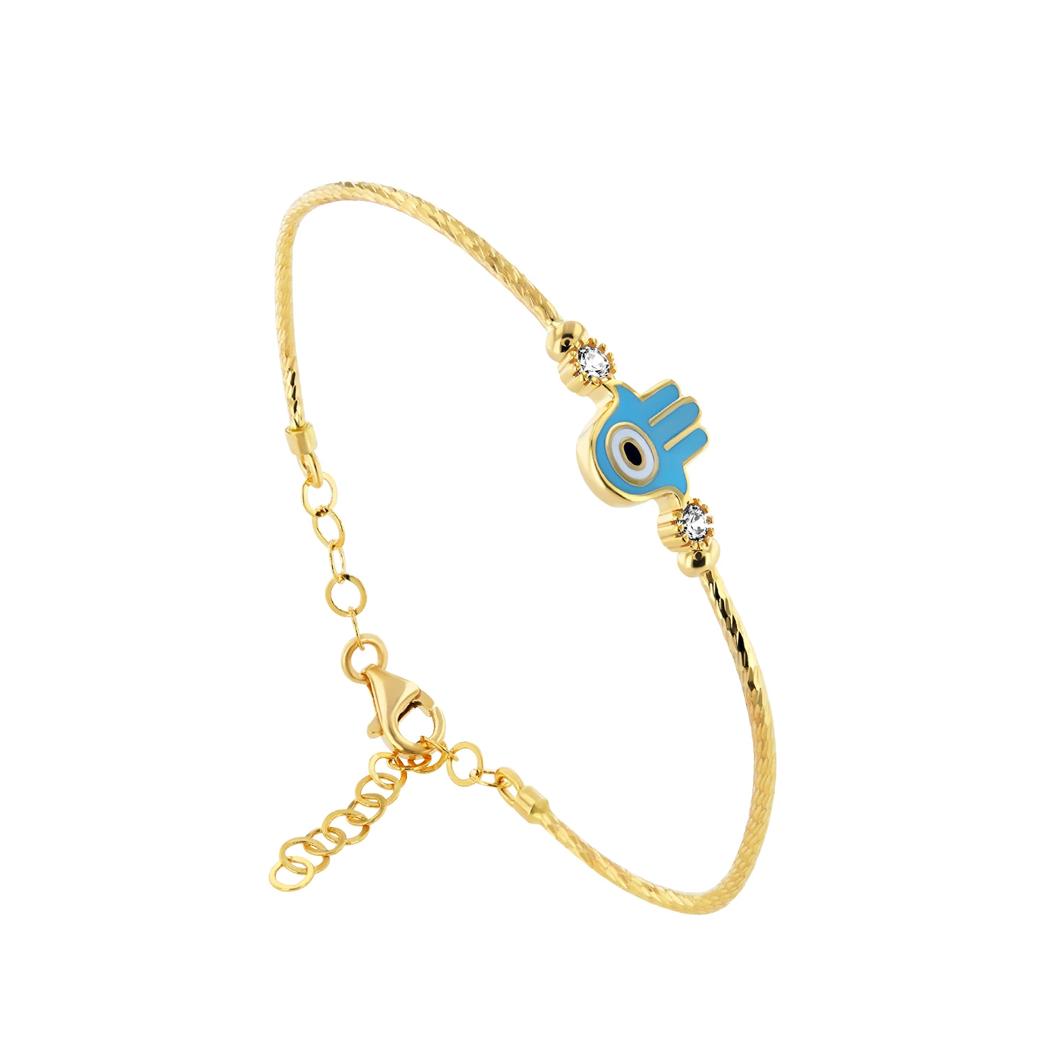 21K Gold Hamsa Kids Bracelet