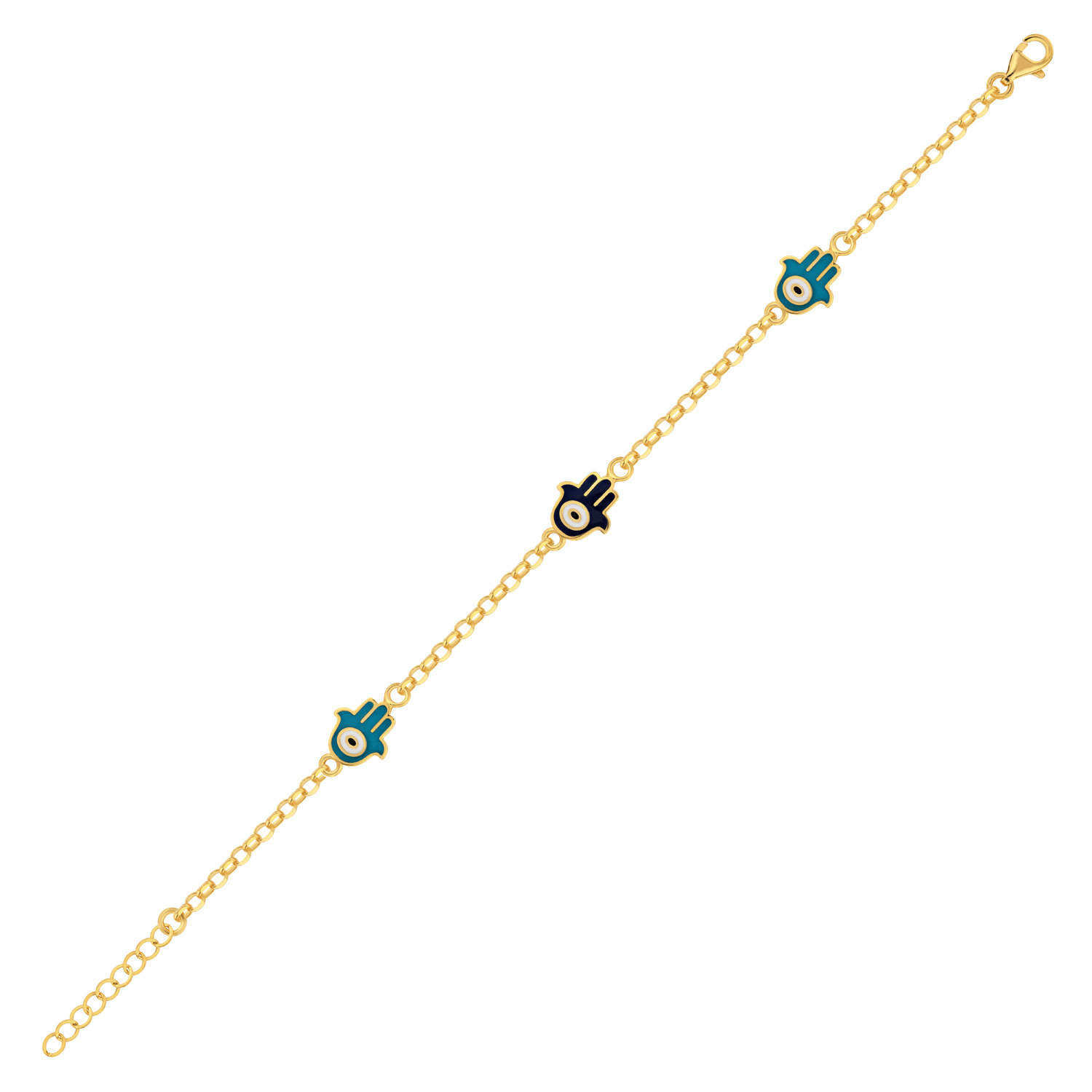 21K Gold Hamsa Kids Bracelet