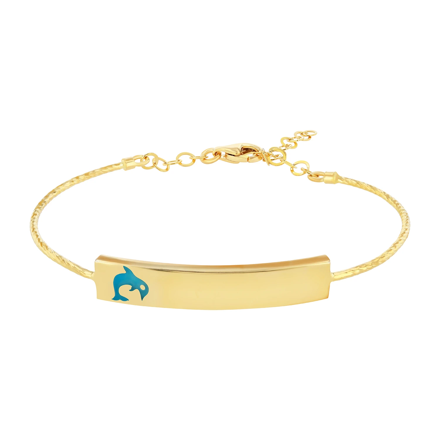 21K Gold Dolphin Kids Bracelet