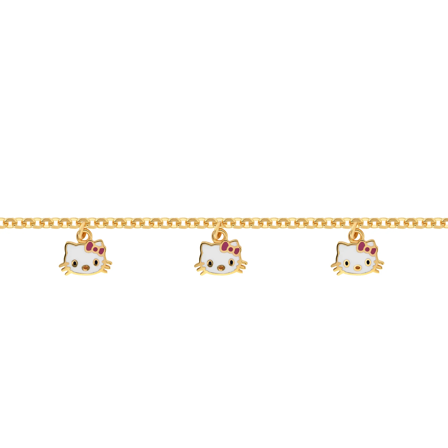 21K Gold Kitten Kids Bracelet