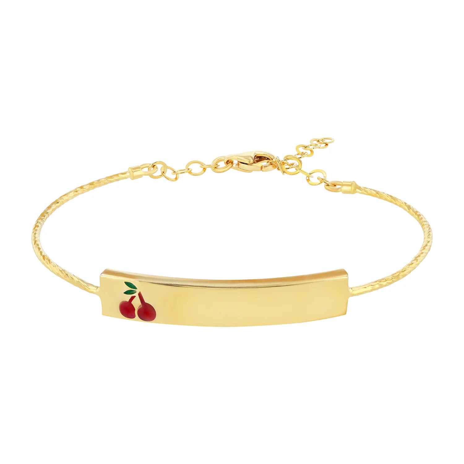 21K Gold Cherry Kids Bracelet