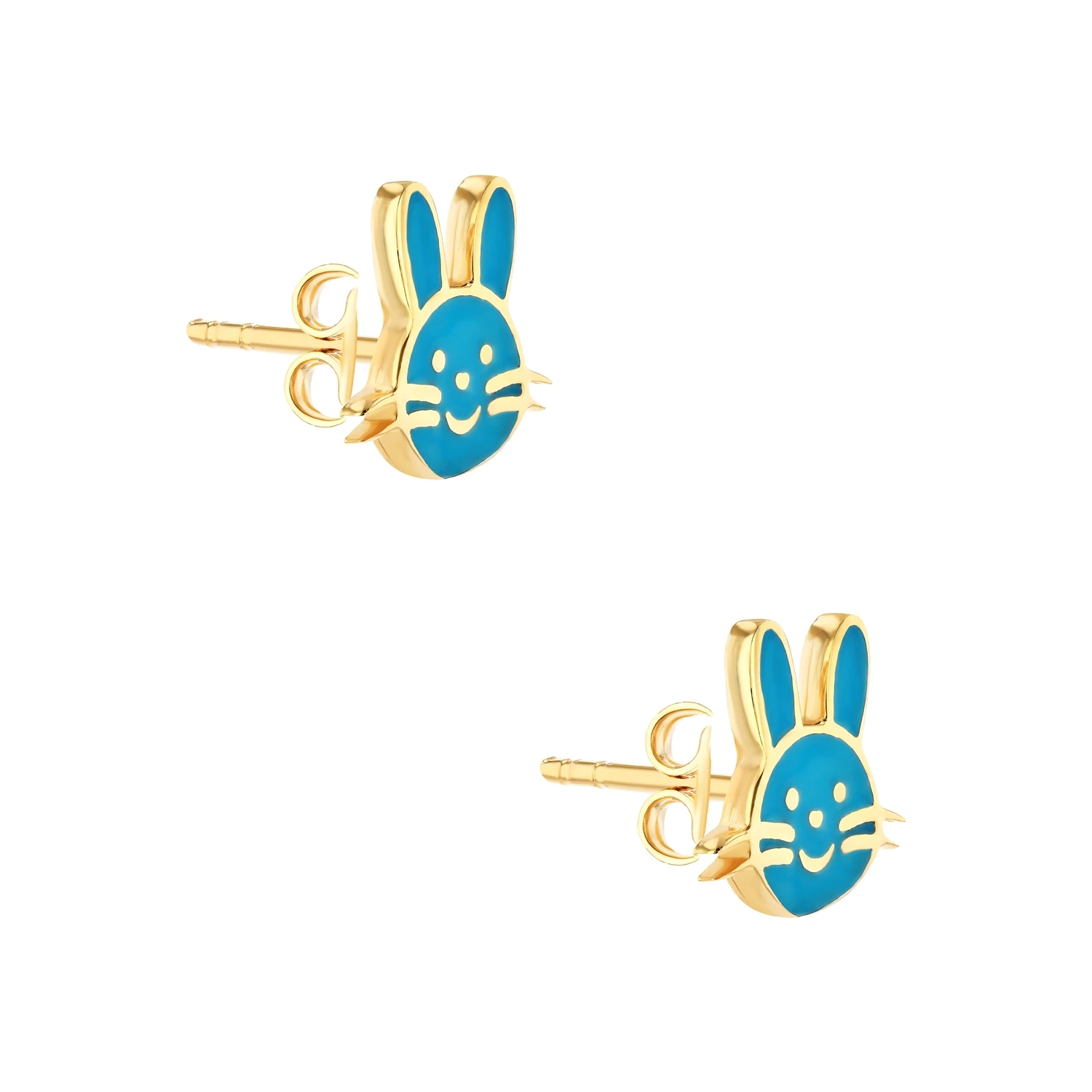 21K Kids' Gold Rabbit Pendant Set