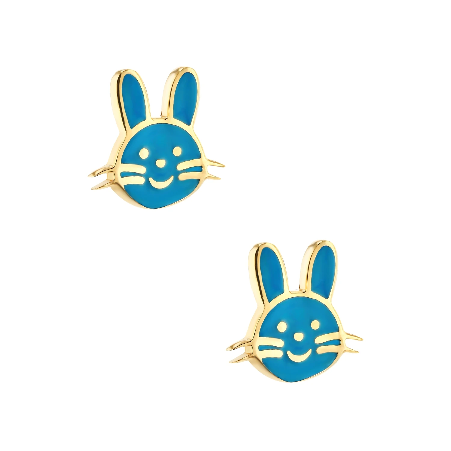 21K Kids' Gold Rabbit Pendant Set