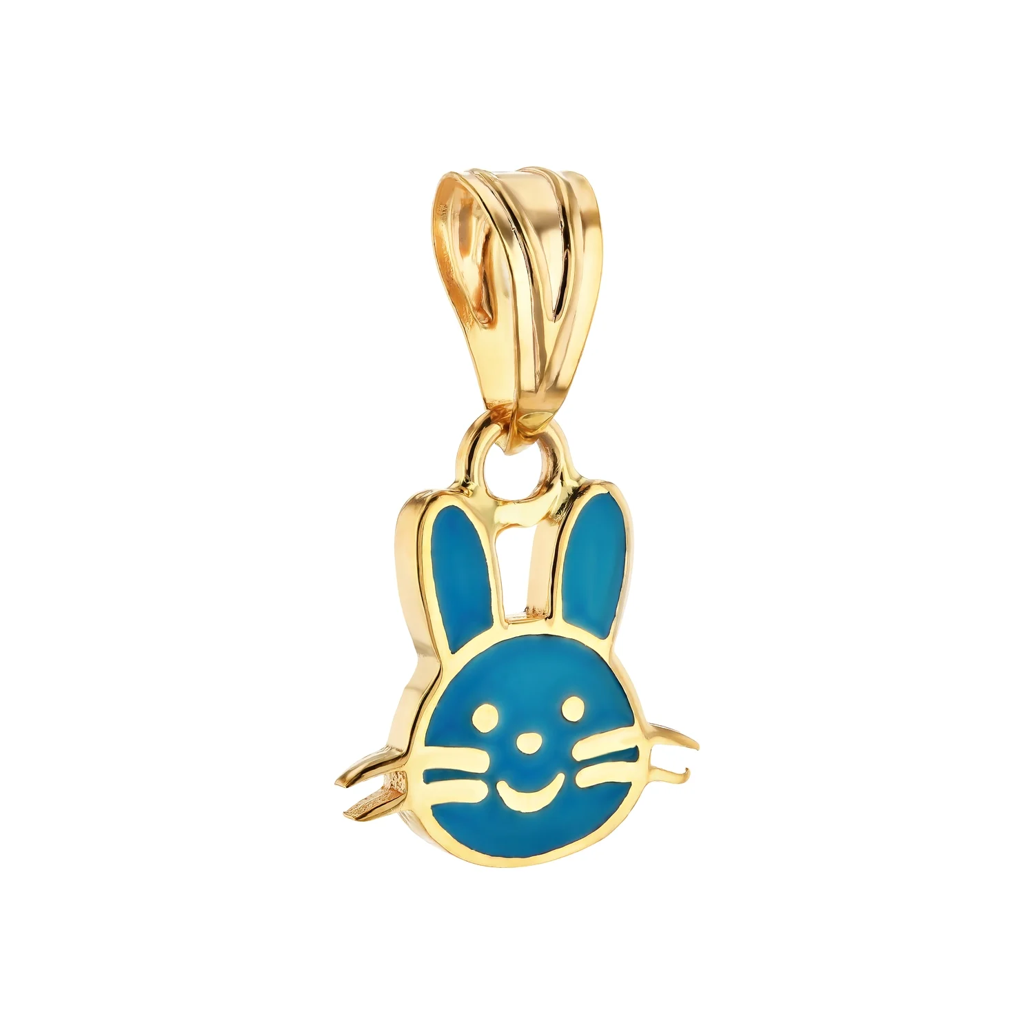 21K Kids' Gold Rabbit Pendant Set