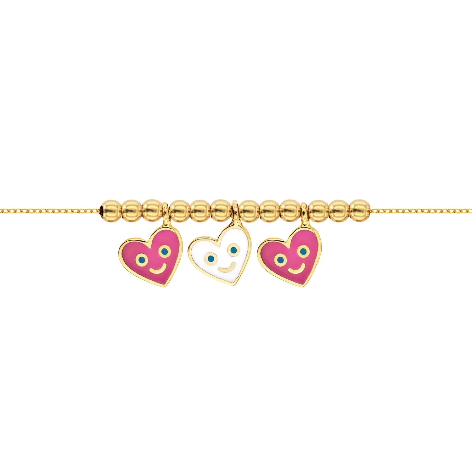 21K Kids' Gold Love Pendant Set