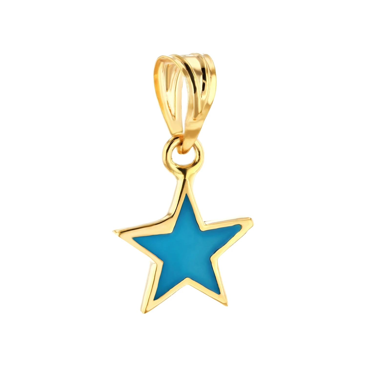 21K Kids' Gold Star Pendant Set