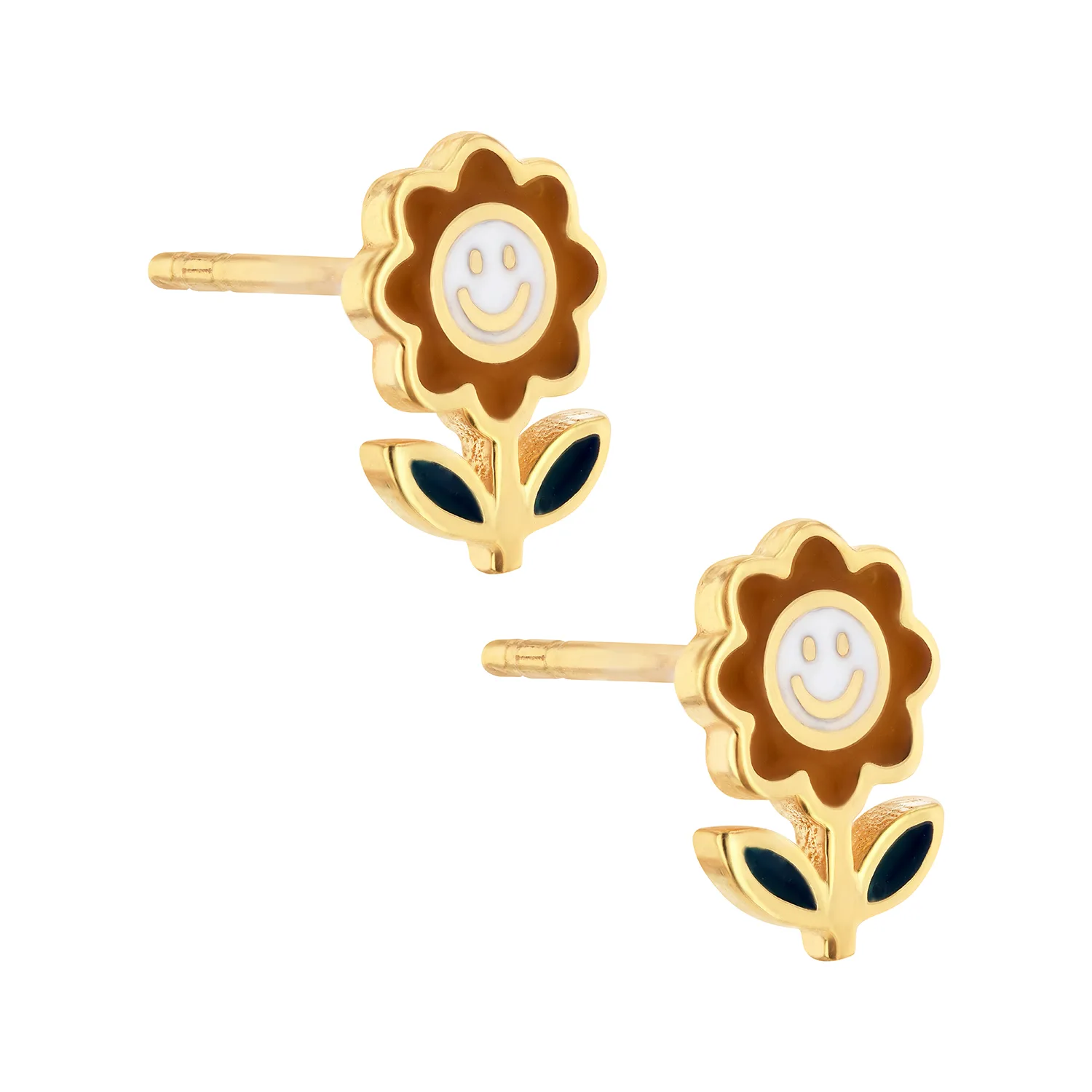 21K Kids' Gold Sunflower Pendant Set