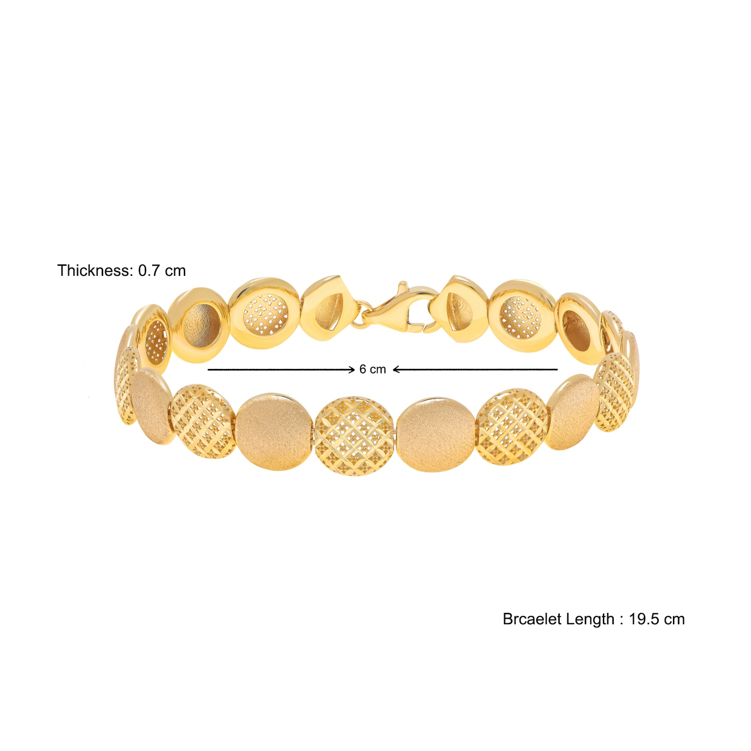 1 Gram Gold Forming 2 Line Nawabi Artisanal Design Bracelet for Men - Style  C327 – Soni Fashion®
