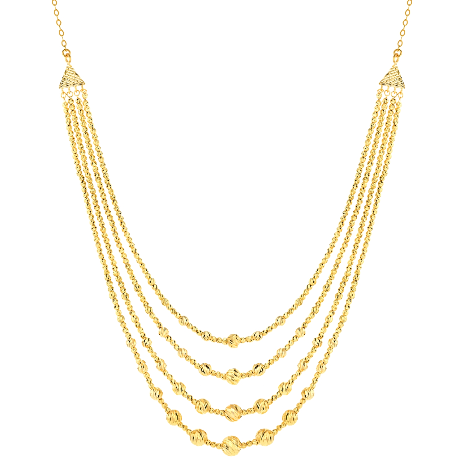 2 layered deals necklace gold