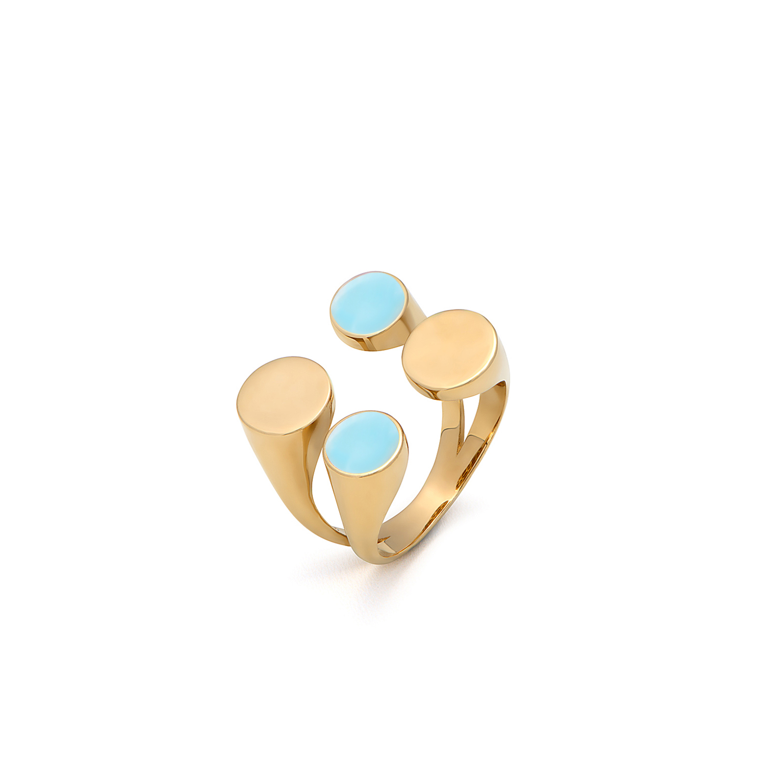 Lowe Drop 21K Gold Ring - Al Romaizan