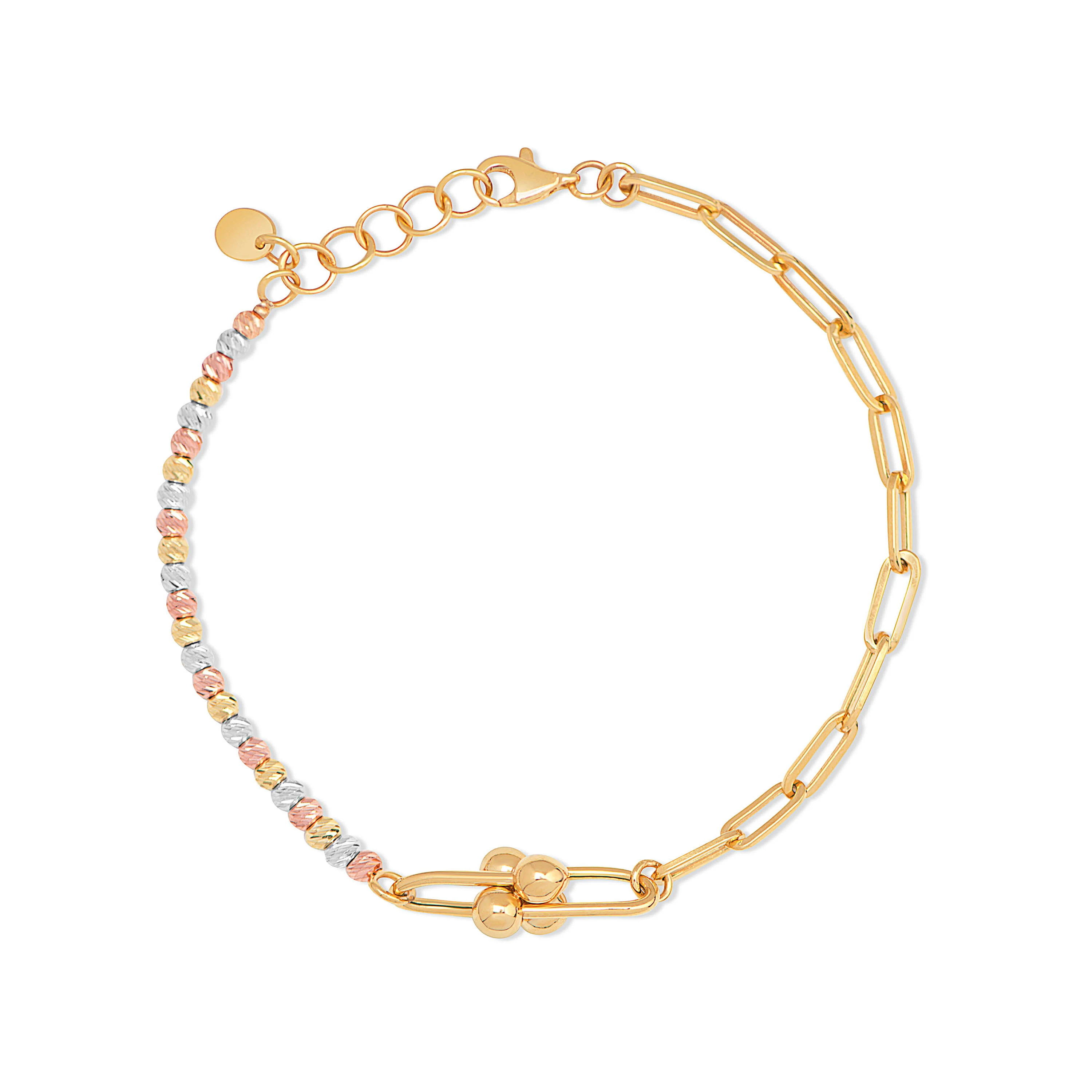 21K Juxtapose Gold Bracelet - Al Romaizan