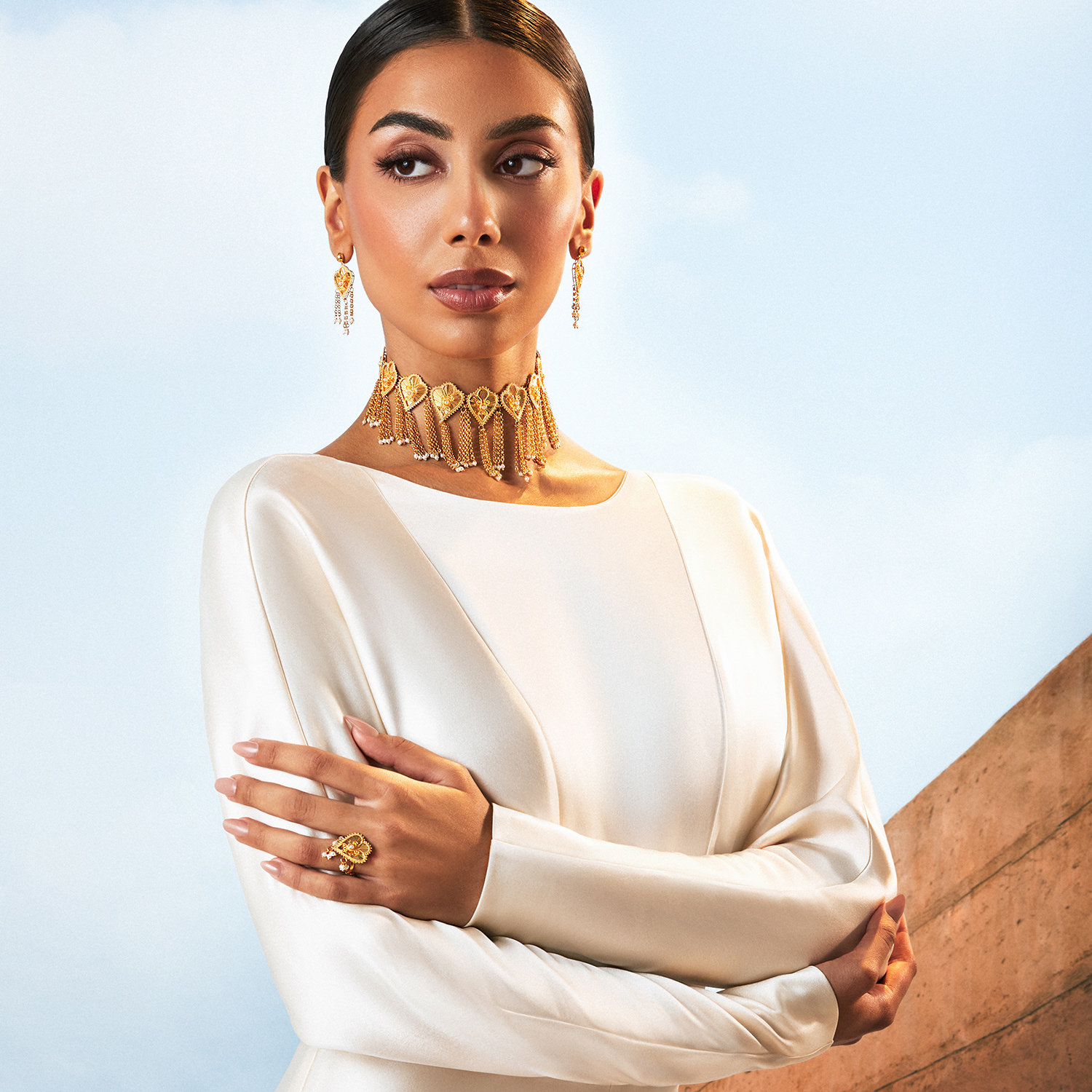 21K Traditional Gold Set from Al Door Collection - Al Romaizan