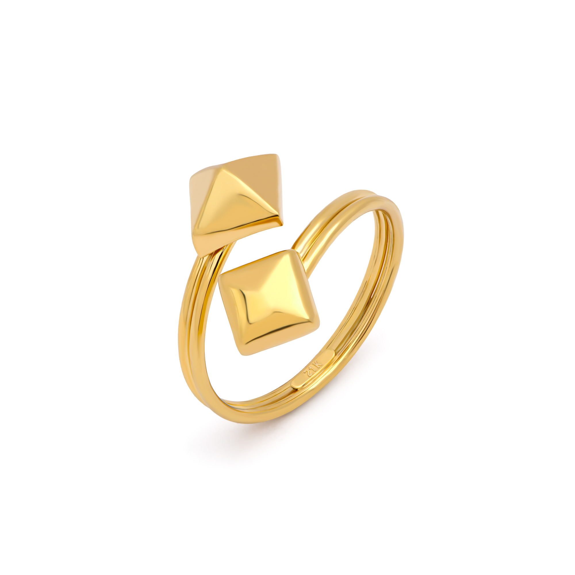 21K Moldi Gold Ring - Al Romaizan