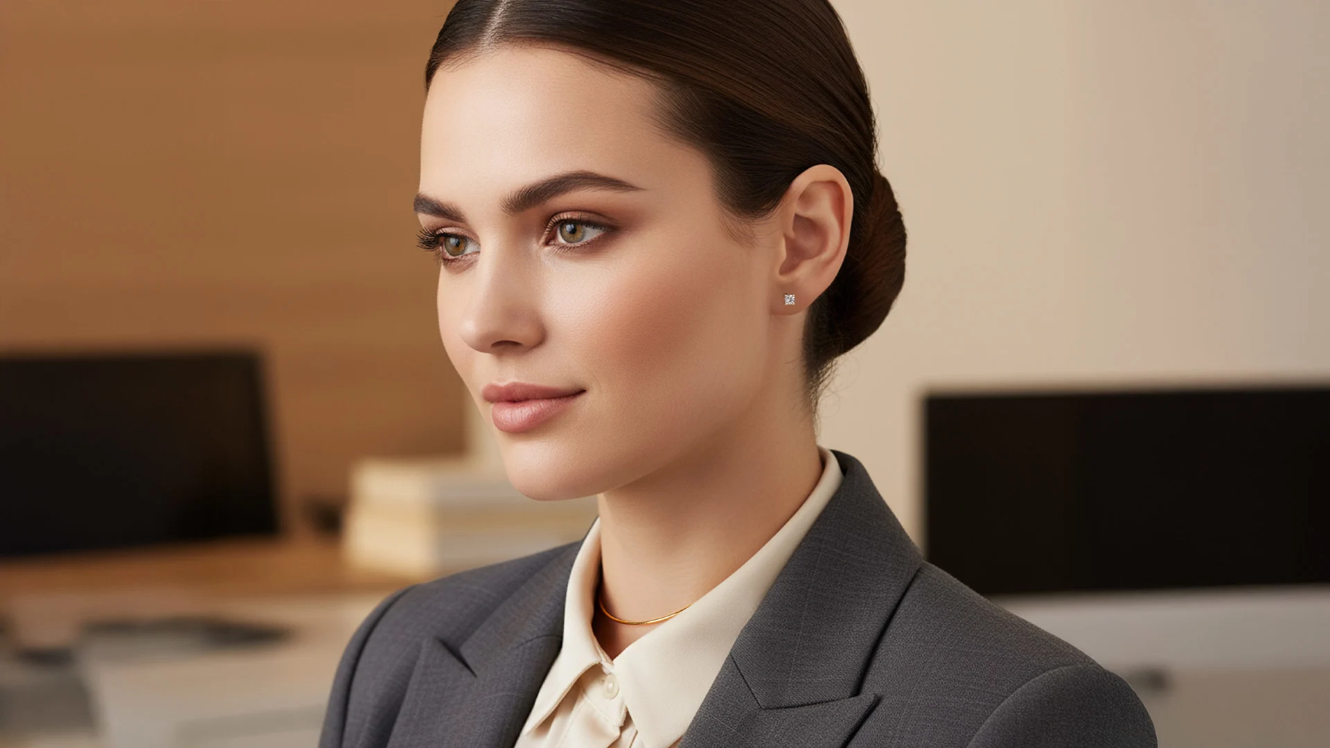 خزانة الرئيس التنفيذي: الجمع القوي بين أقراط الألماس والساعات الذهبية مع الملابس التنفيذية