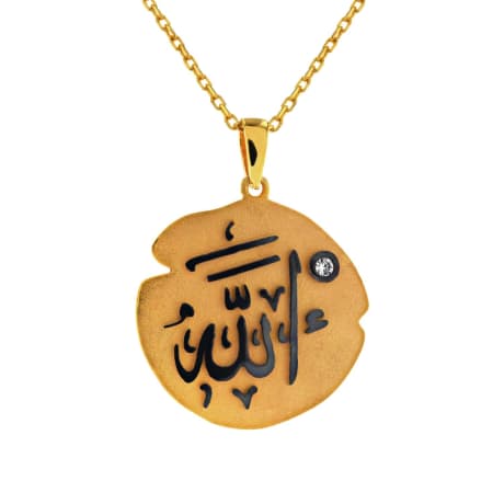 21K Duplexing Traditional Gold Pendant