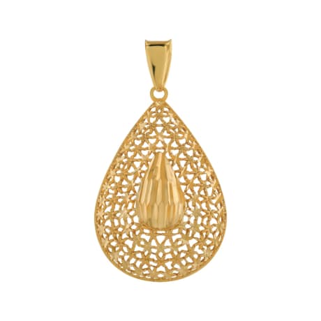 21k solid gold Hand pendant (#5001014) – Dahab .ca