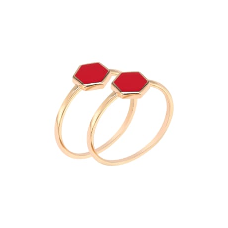 18K Double Gold Ring