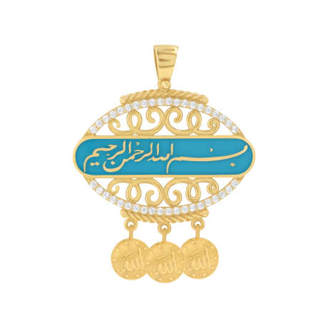18K Traditional Gold Pendant