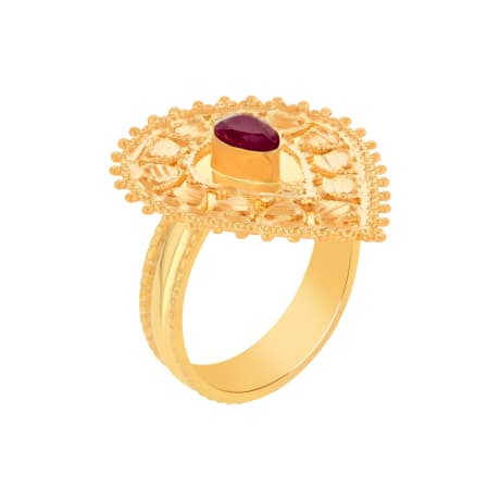 21K Traditional Gold Ring
