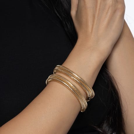 18K Flexibly Italian Gold Bracelet