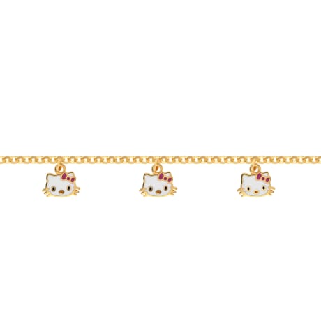 21K Gold Kitten Kids Bracelet
