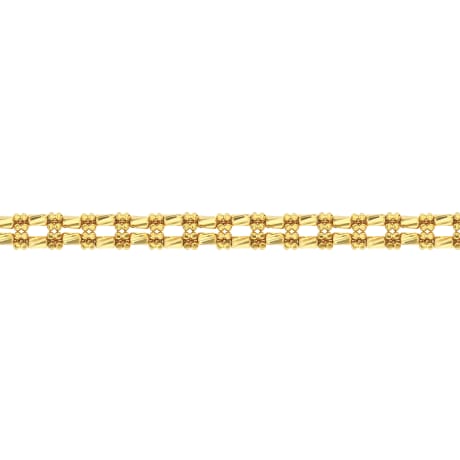 21K Gold Multi-Layered Bracelet
