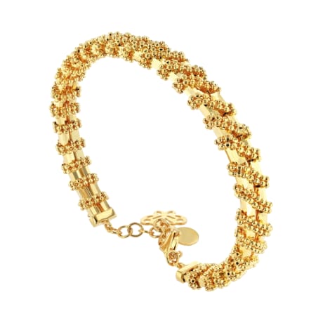 21K Gold Multi-Layered Bracelet