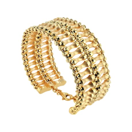 21K Hourglass Gold Cuff Bracelet