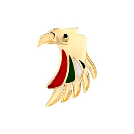 18K Gold UAE Falcon Brooch