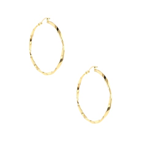 18K Solaris Facet Gold Earrings
