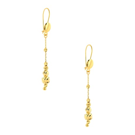21K Cascade Gold Earrings