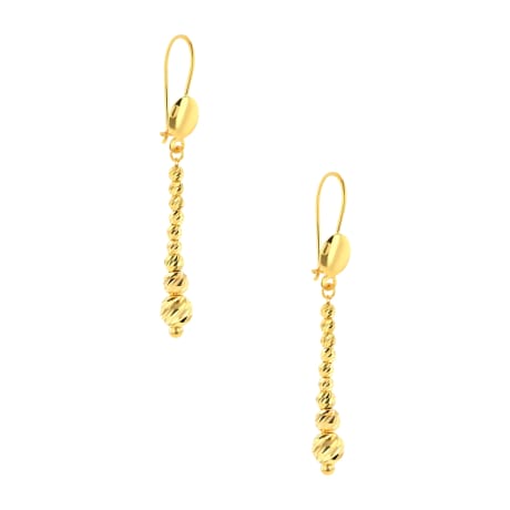21K Serenade Spirals Gold Earrings