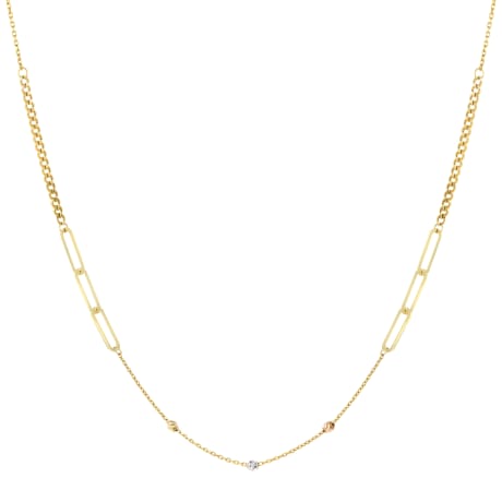 18K Chic Linear Harmony Gold Necklace